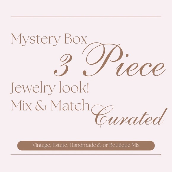 Mystery Box Jewelry - Mystery Jewelry Box 3 Pieces Curated For You - Vintage Estate Handmade Boutique